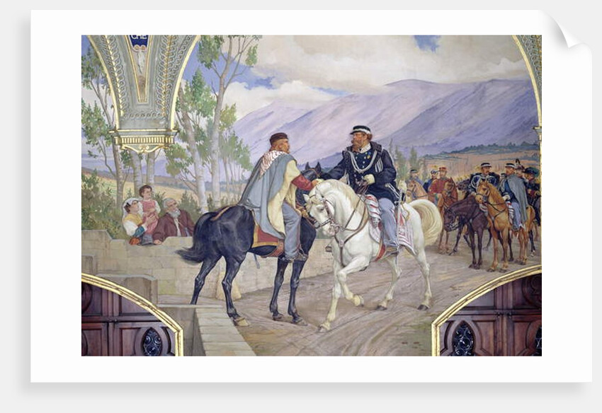 The Meeting Between Giuseppe Garibaldi and King Vittorio Emanuele II on the 26th of October 1860 at Teano, Italy by Pietro Aldi