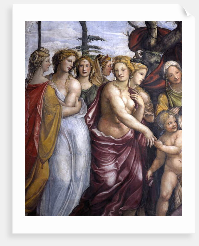 The 'Sala delle Nozze di Alessandro e Rossana' and Roxanne) detail of the daughters of Darius III, c.1513 by Giovanni Antonio Bazzi Sodoma