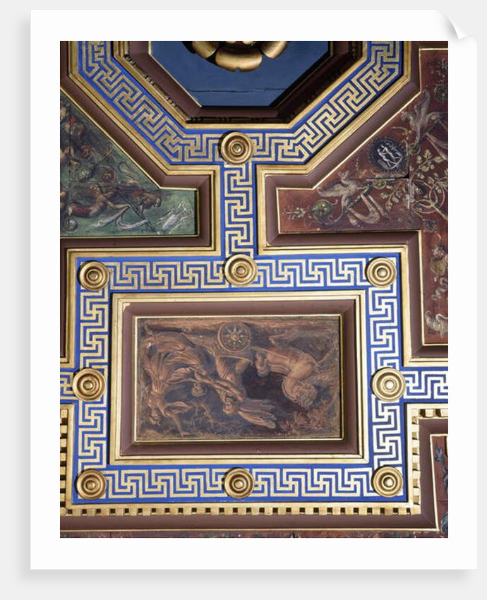 The 'Sala delle Nozze di Alessandro e Rossana' and Roxanne) detail of the ceiling decoration, c.1513 by Giovanni Antonio Bazzi Sodoma