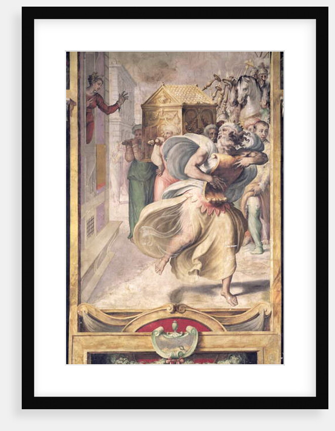 Saul's Daughter Michal Watching David Dance Before the Ark by Francesco de Rossi Salviati Cecchino