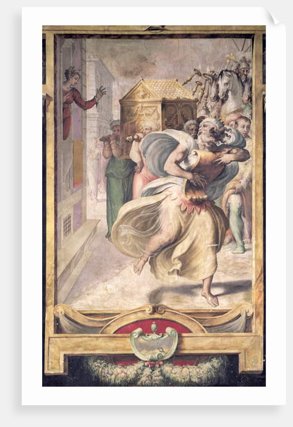 Saul's Daughter Michal Watching David Dance Before the Ark by Francesco de Rossi Salviati Cecchino