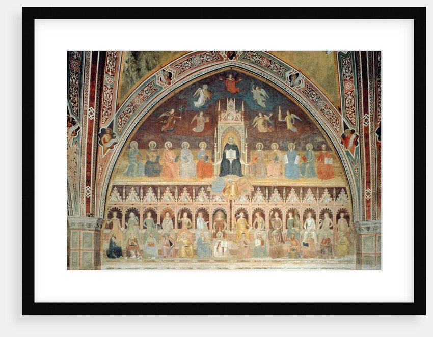 The Triumph of Catholic Doctrine, personified in St. Thomas Aquinas by Andrea di Bonaiuto (fl.1343-77)