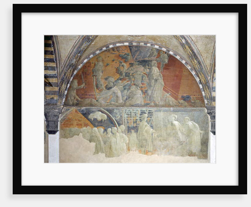 The Flood and the Subsidence of the Waters The Sacrifice and Drunkenness of Noah lunette by Paolo Uccello