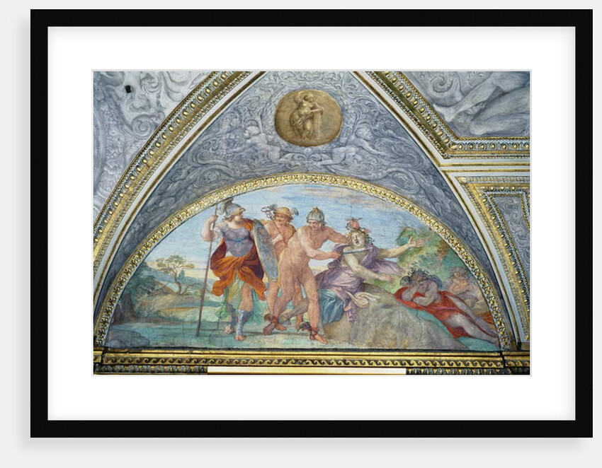 Lunette depicting Perseus Slaying the Medusa by Annibale Carracci