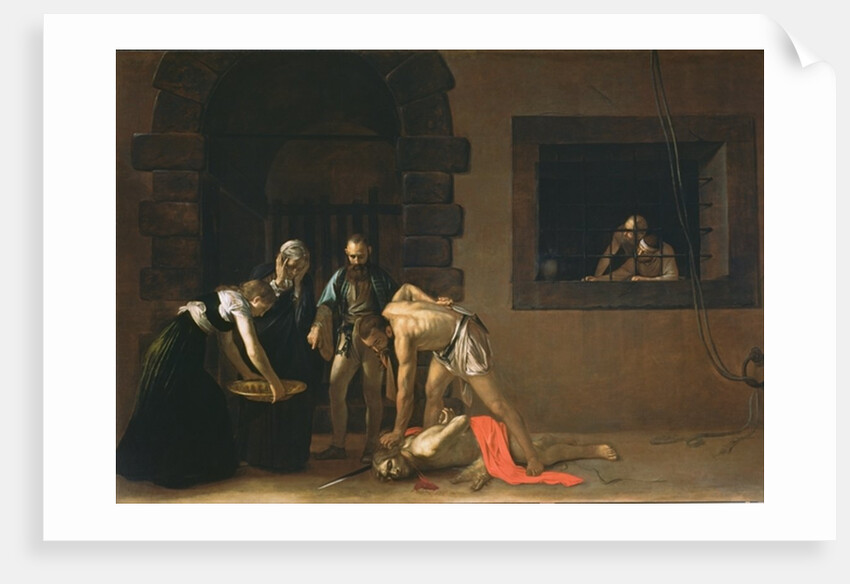 The Decapitation of St. John the Baptist, 1608 by Michelangelo Merisi da Caravaggio