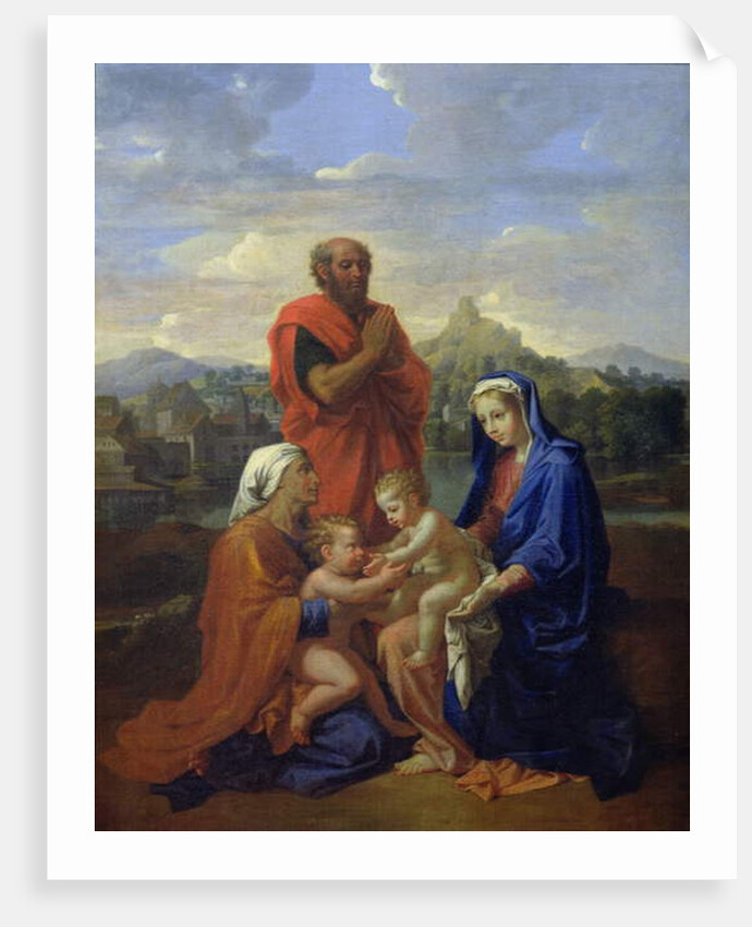 The Holy Family with St. John, St. Elizabeth and St. Joseph Praying, 1656 by Nicolas Poussin