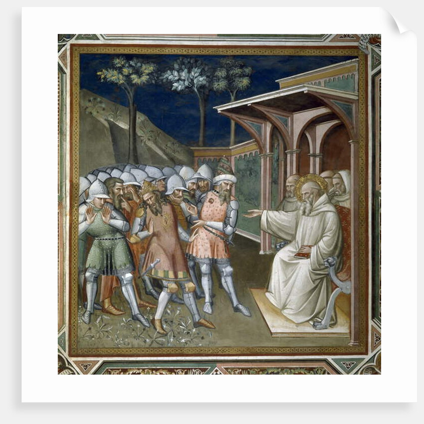 The Saint Discovers the Deceit of Totila, King of the Ostrogoths by Aretino Luca Spinello or Spinelli