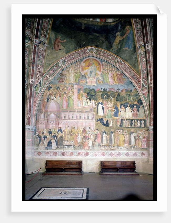The Church Militant and Triumphant, in the Spanish Chapel, c.1369 by Andrea di Bonaiuto (fl.1343-77)
