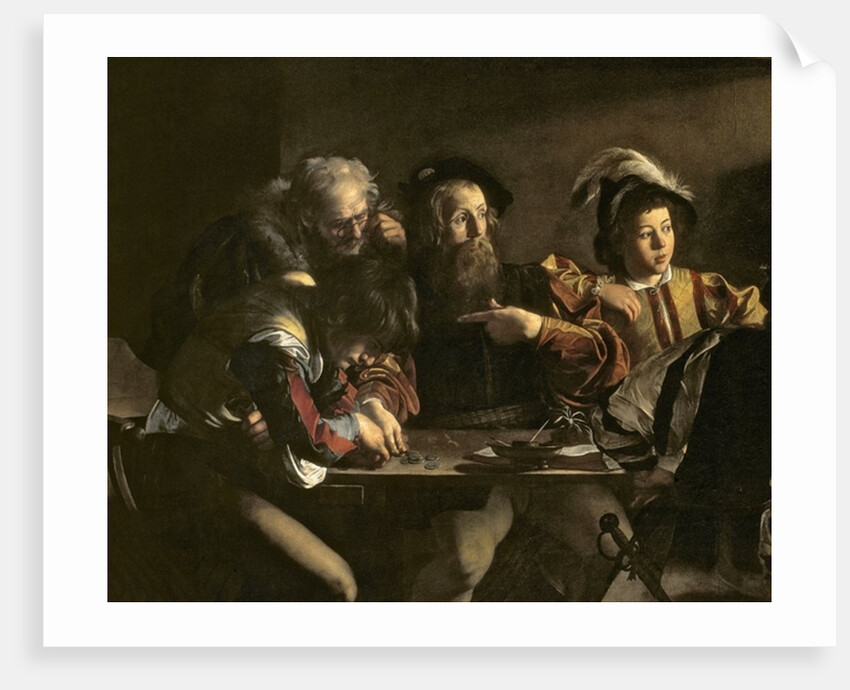 The Calling of St. Matthew, c.1598-1601 by Michelangelo Merisi da Caravaggio