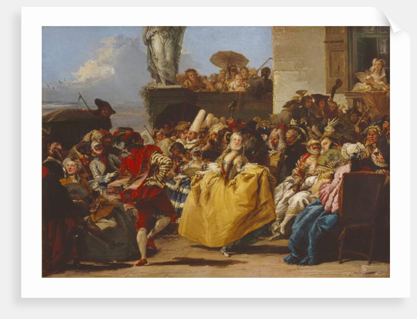 The Minuet or Carnival Scene by Giandomenico Tiepolo