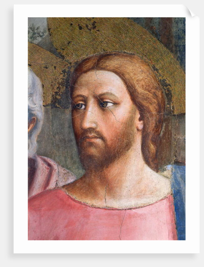 The Tribute Money: Christ's Head, detail, c.1427 by Tommaso Masaccio