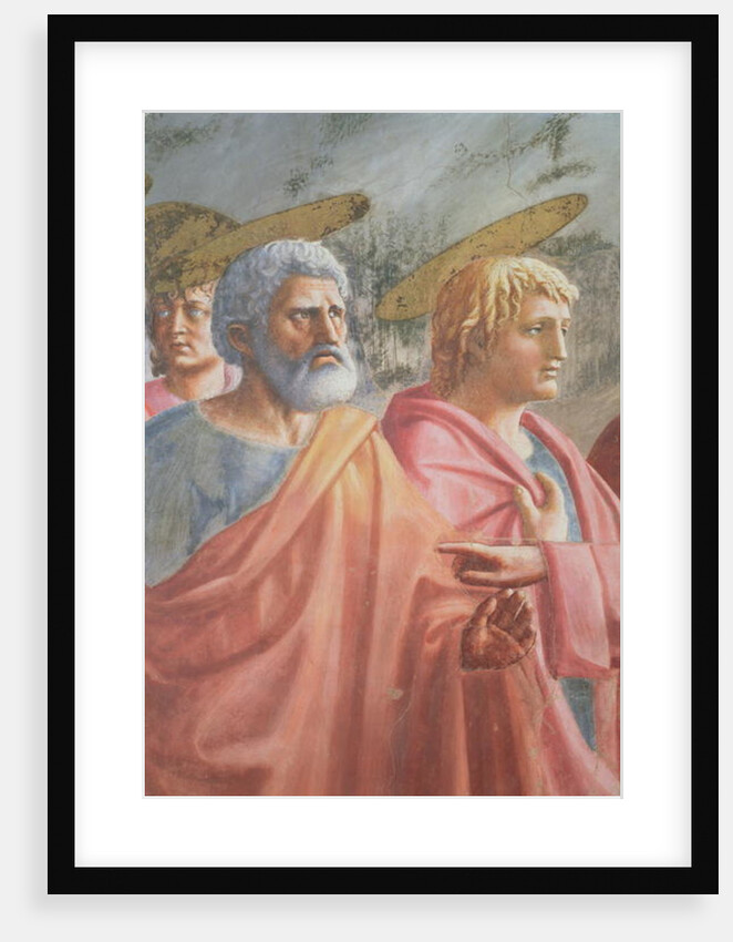 Tribute Money: St Peter commanded by Christ to catch a fish, also St. John the Evangelist, c.1427 by Tommaso Masaccio
