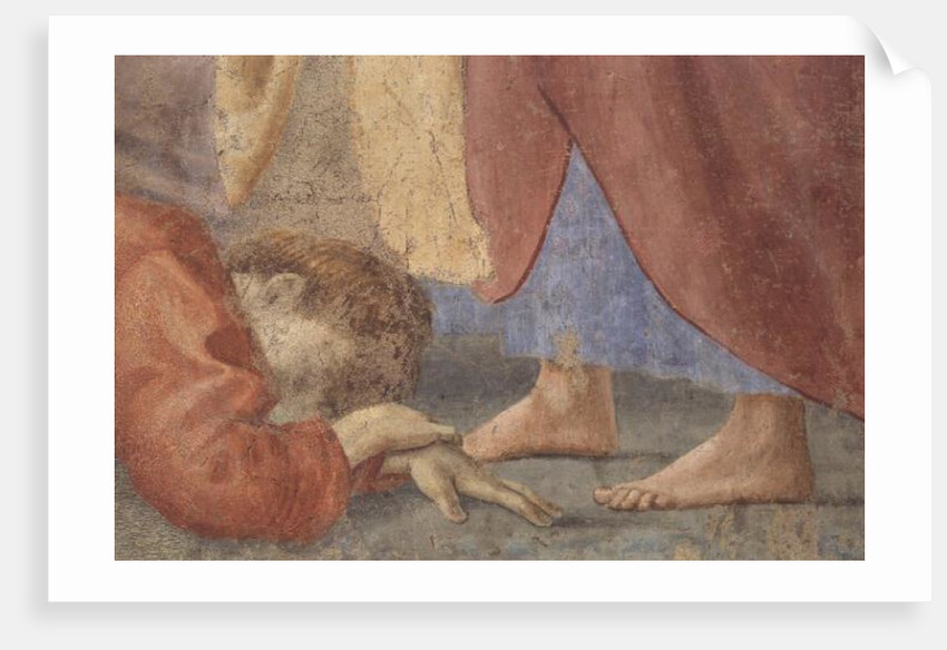 St. Peter Distributing the Common Goods of the Church, and the Death of Ananias,, c.1427 by Tommaso Masaccio