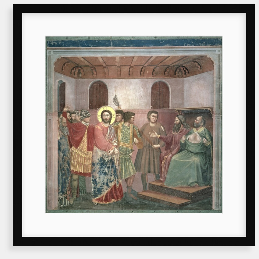 Christ Before Caiaphas, c.1305 by Giotto (c.1266-1337)