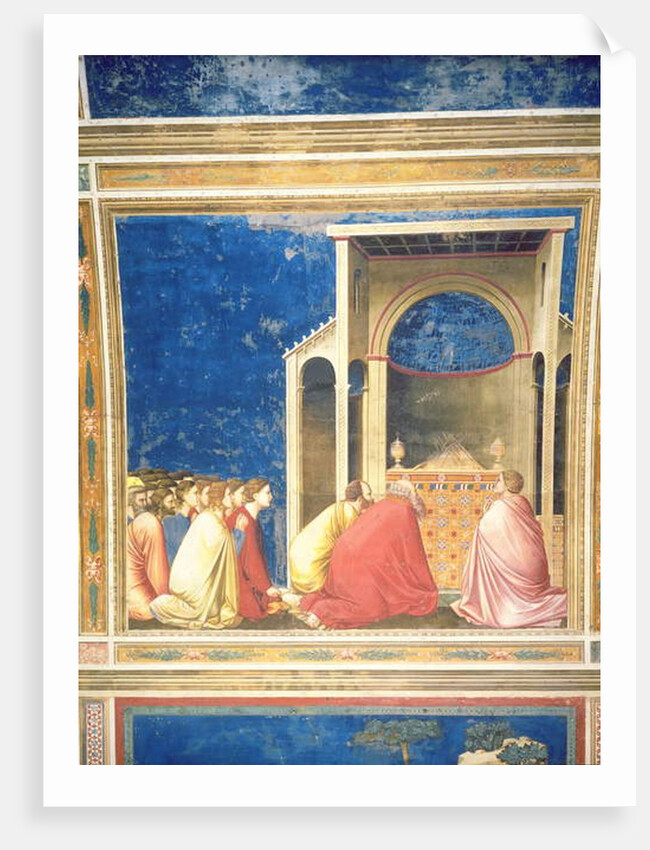 The Virgin's Suitors Praying before the Rods in the Temple, c.1305 by Giotto