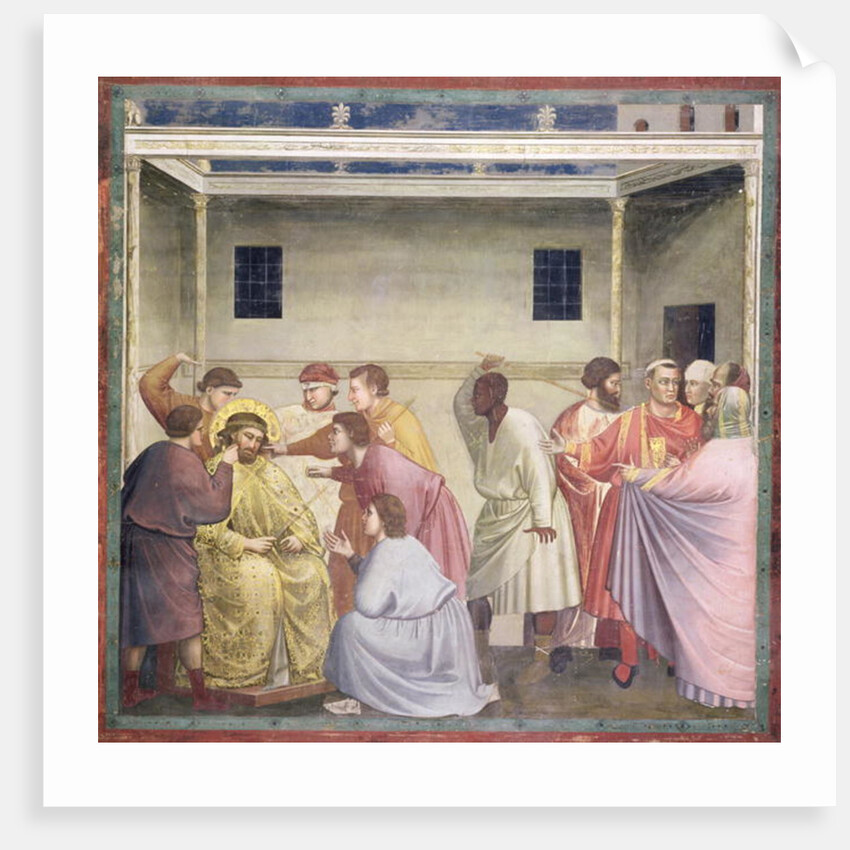 The Mocking of Christ, c.1305 by Giotto (c.1266-1337)