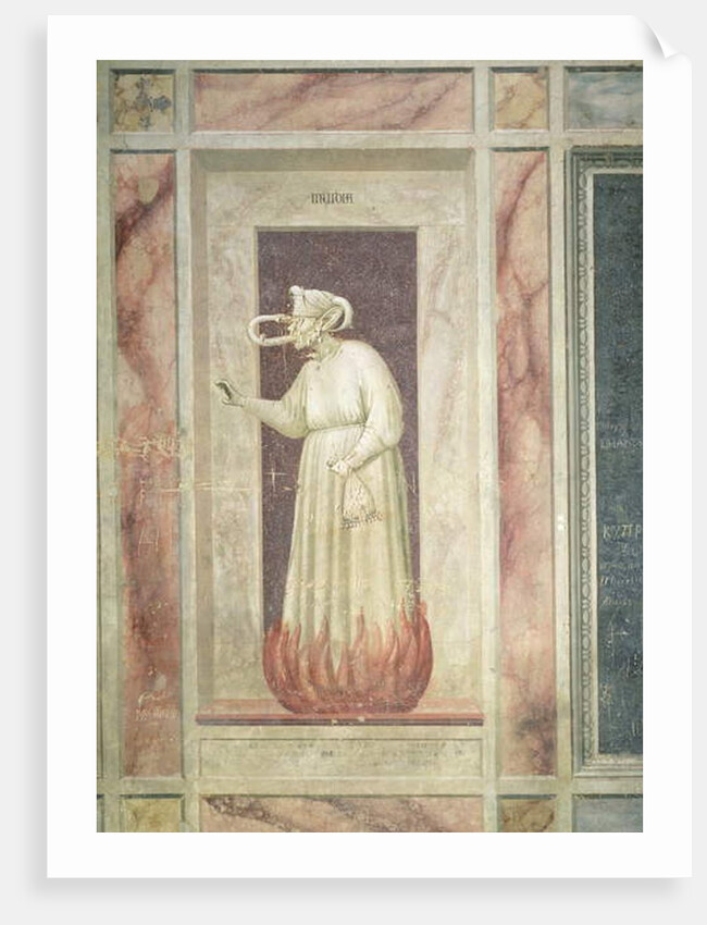 Envy, c.1305 by Giotto (c.1266-1337)