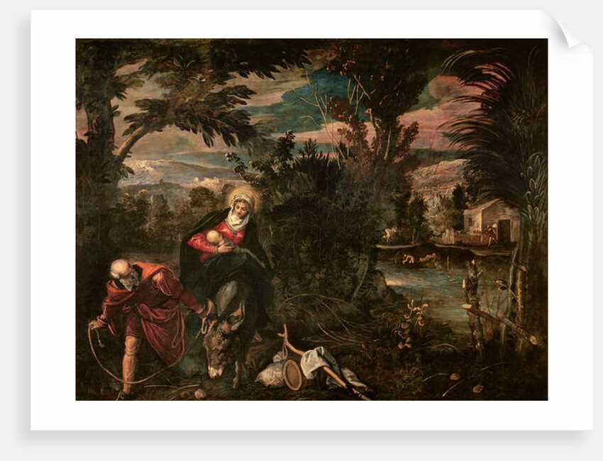 The Flight into Egypt, c.1575-77 by Jacopo Robusti Tintoretto