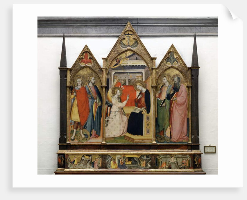 Annunciation with Saints, 1414 by Bicci di Lorenzo