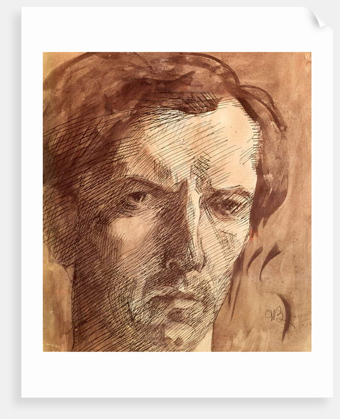 Self portrait, 1909 by Umberto Boccioni