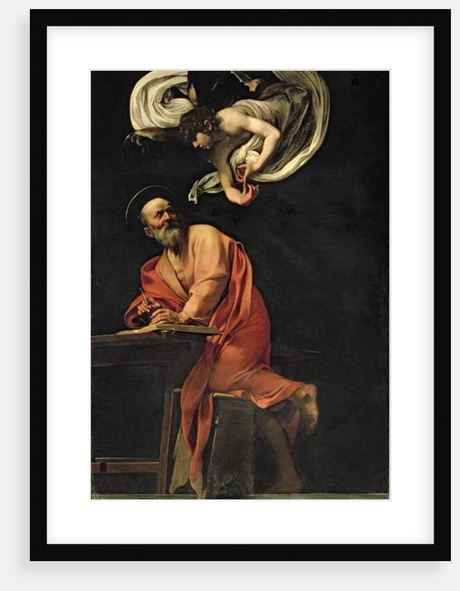 St. Matthew and the Angel, 1602 by Michelangelo Merisi da Caravaggio