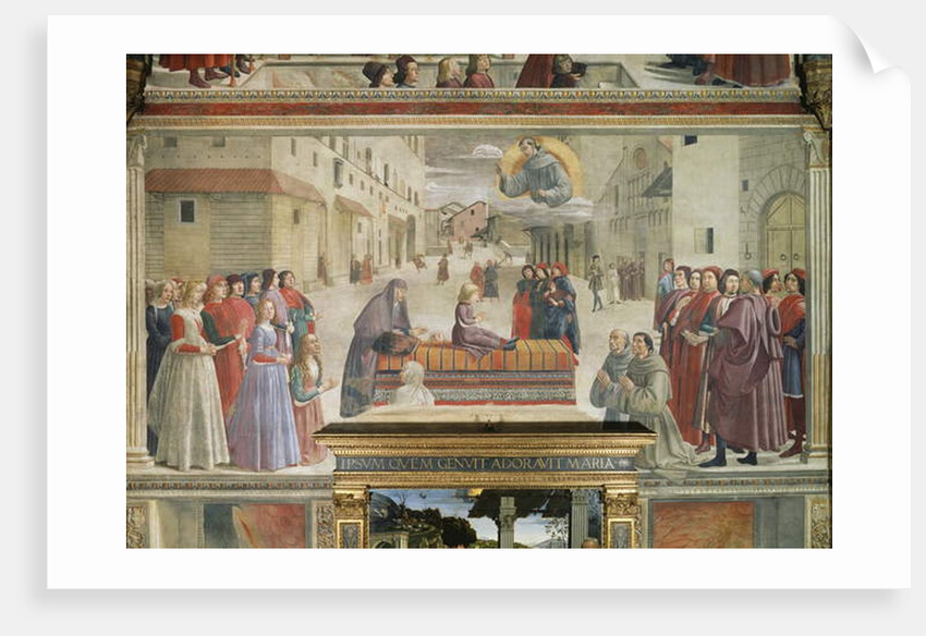 The miracle of the boy brought back to life by Domenico Ghirlandaio