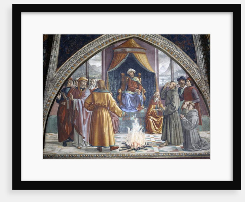 The Trial by Fire, St. Francis before the Sultan of Egypt by Domenico (1449-94) Ghirlandaio