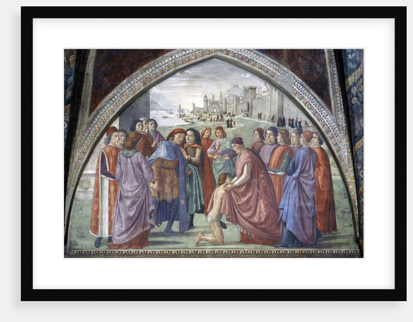 St. Francis renouncing his inheritance, from a cycle of the Life of St. Francis, 1486 by Domenico Ghirlandaio