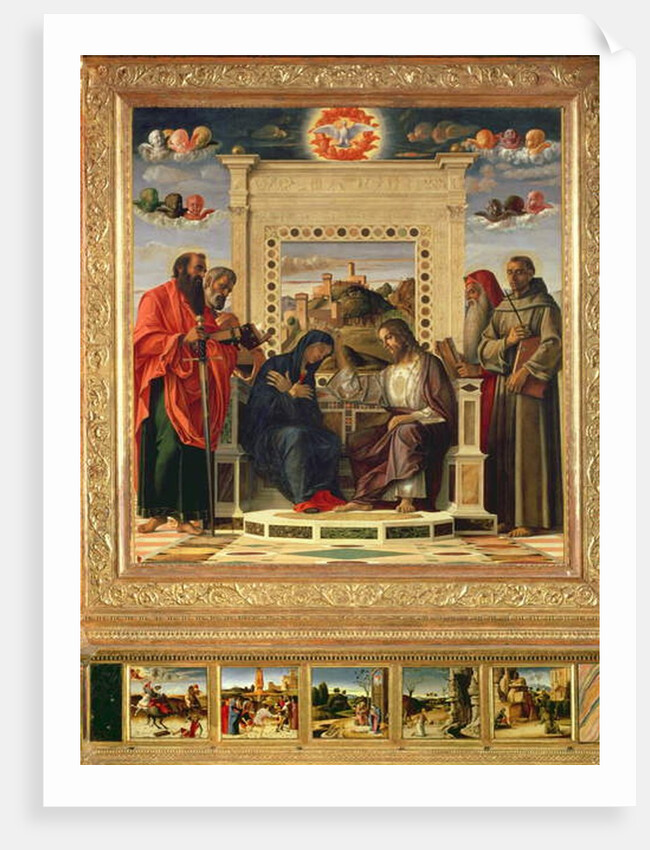 Coronation of the Virgin with SS. Paul, Peter, Jerome and Francis of Assisi by Giovanni Bellini