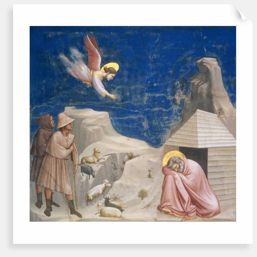 The Dream of Joachim, c.1305 by Giotto