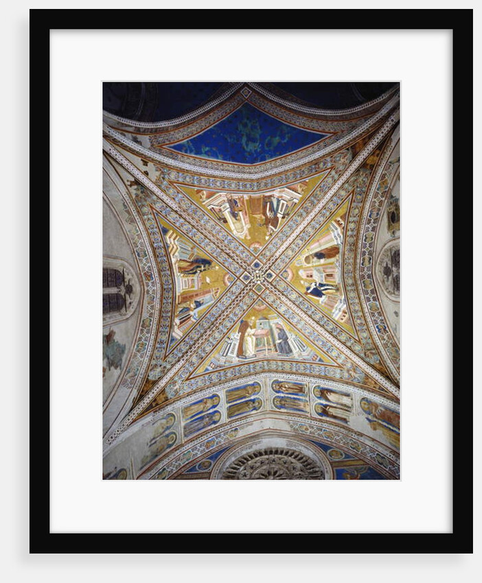 Vault of the Four Doctors of the Church, c.1297 by Giotto di Bondone