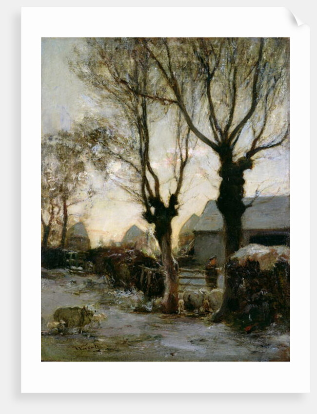 Farmyard in Winter by James Lawton Wingate