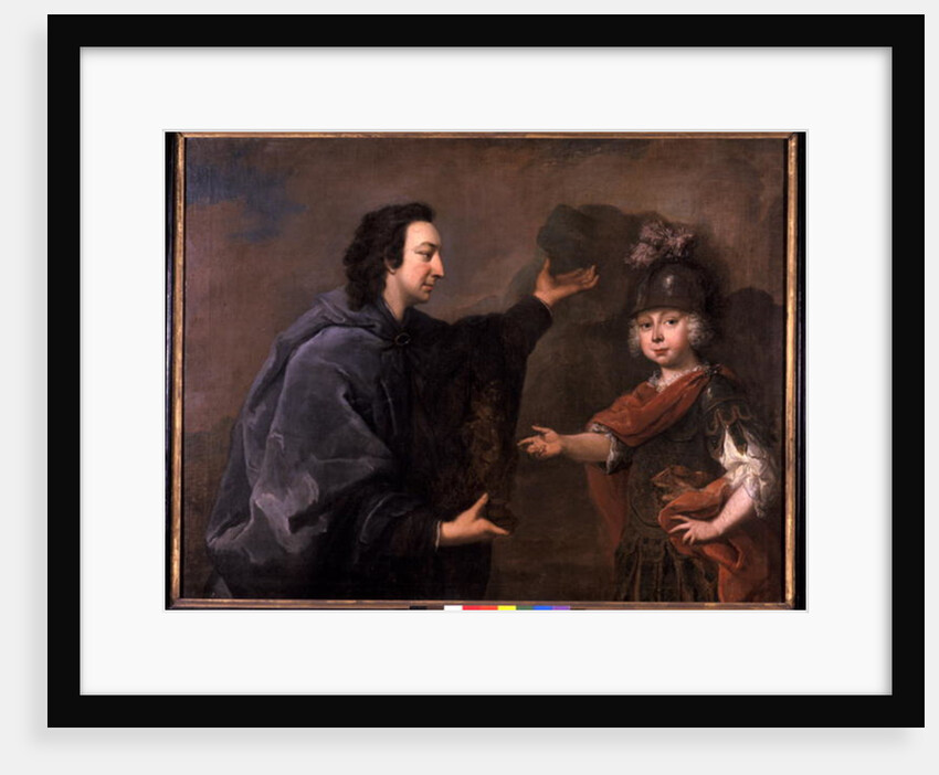 Hereditary Prince Friedrich III and his teacher Count Ulrich of Thun by Johann Valentin Tischbein