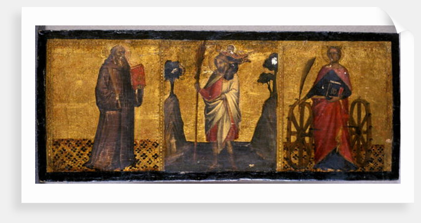 St. Benedict, St. Christopher and St. Catherine, c.1400 by Aretino Luca Spinello or Spinelli