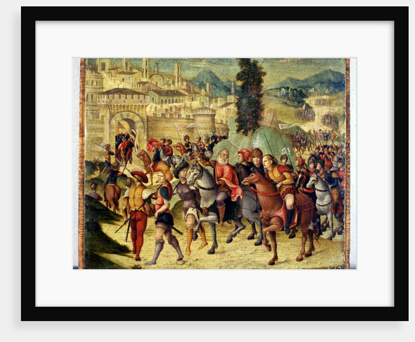 Scene from Roman history by Niccolo the Younger Giolfino
