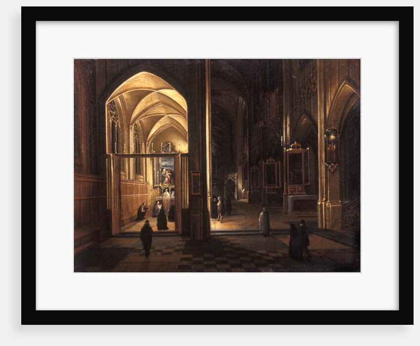 The Interior of a Gothic Church by Hendrik the Younger Steenwyck