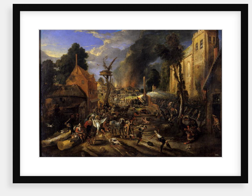 Spanish Conquest of a Flemish Village by Peeter Snayers