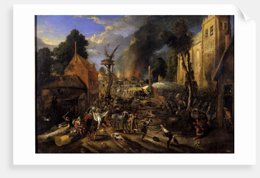 Spanish Conquest of a Flemish Village by Peeter Snayers