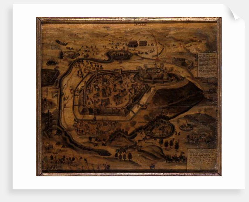 Gotha during the siege of Grimmenstein, 1567 by German School