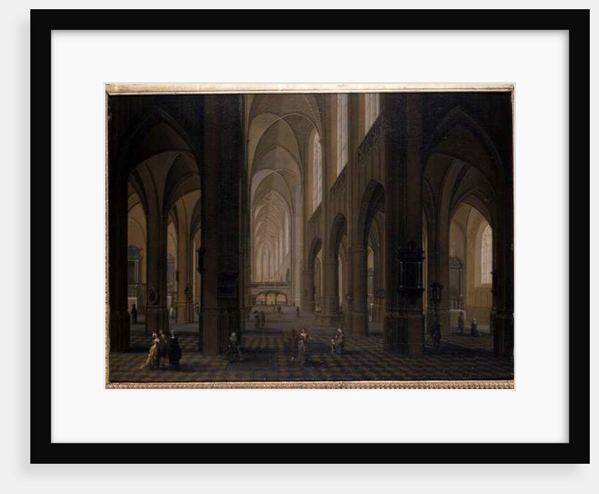 Interior of a Gothic Church, 1751-1800 by Pierre Joseph Lafontaine