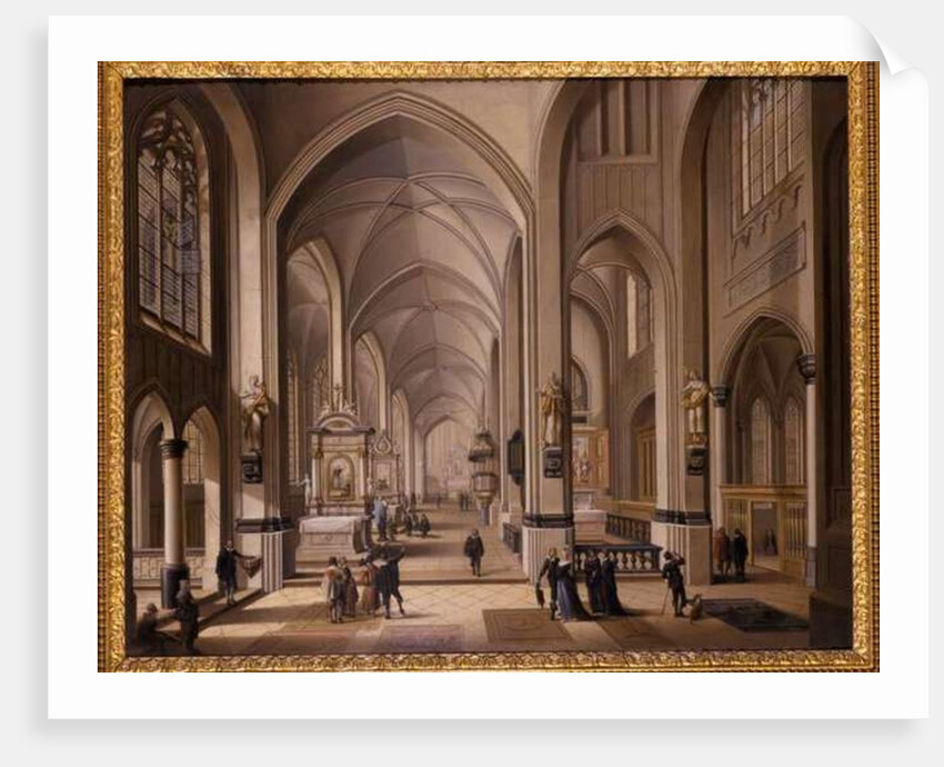 Interior of a Gothic Church, 1787 by Johann Ludwig Ernst Morgenstern
