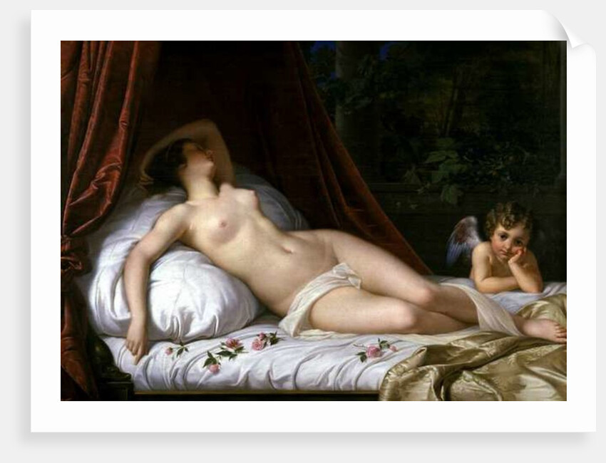 Recumbant Venus with Cupid, 1839 by Emil Jacobs