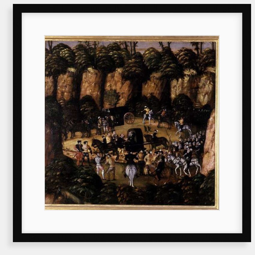 John Frederick the Magnanimous and King Charles V, 1552 by Lucas the Elder Cranach