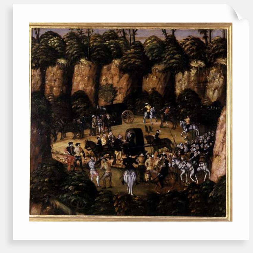 John Frederick the Magnanimous and King Charles V, 1552 by Lucas the Elder Cranach