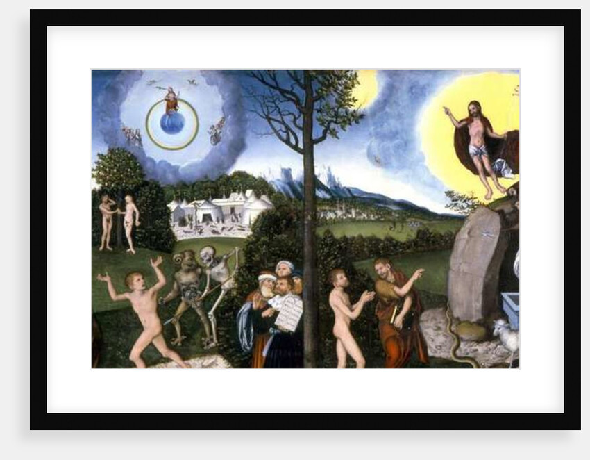 Perdition and Salvation 1529 by Lucas the Elder Cranach