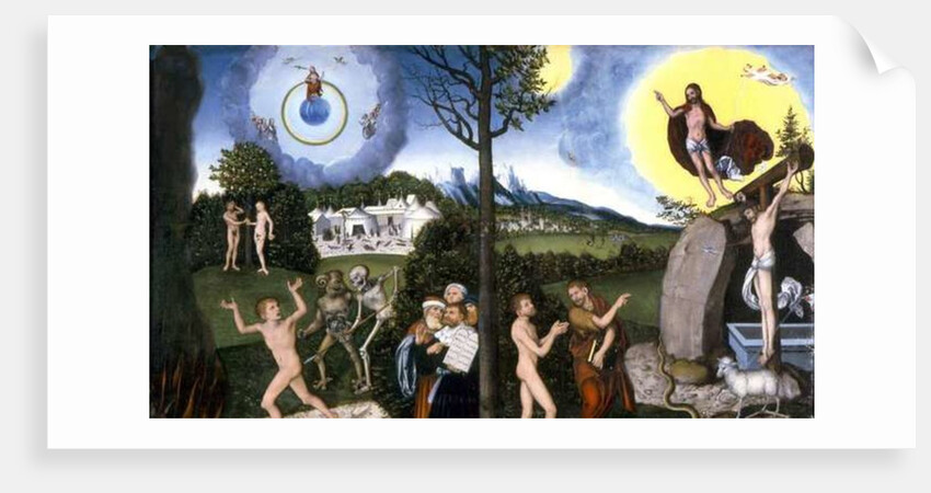 Perdition and Salvation 1529 by Lucas the Elder Cranach
