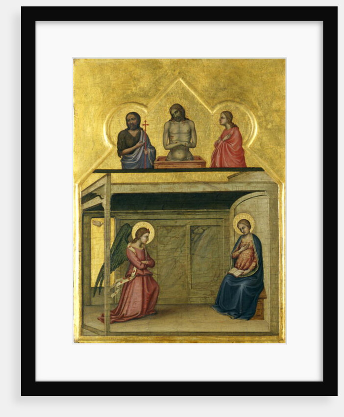 The Annunciation and Christ suffering, c.1351-75 by Allegretto Nuzi