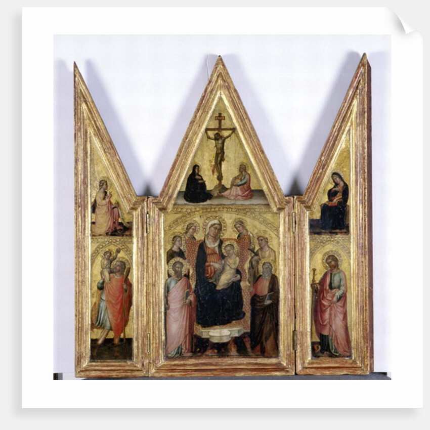 Triptych with Madonna and Child, c.1400 by Martino di Bartolomeo di Biagio