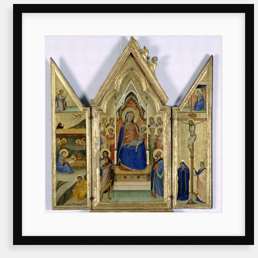 Triptych with Madonna and Child; by Bernardo Daddi