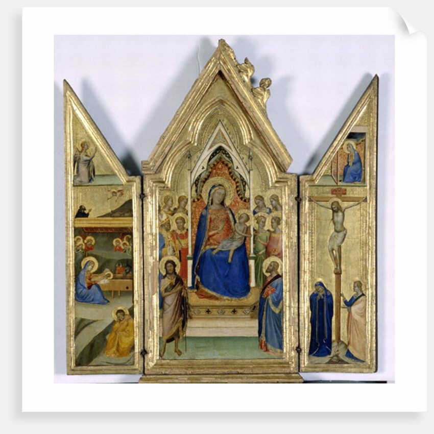 Triptych with Madonna and Child; by Bernardo Daddi